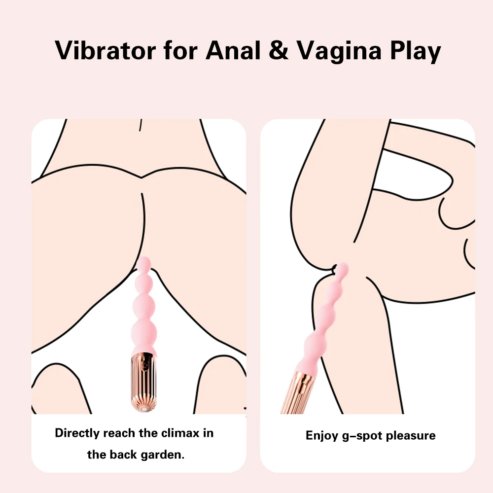 Vibrerende Anale Kralen Butt Plug voor Mannen Prostaat Massager Anale Vibrator Stimulator Anale Ballen voor Gay Masturbator Seksspeeltje voor Mannen