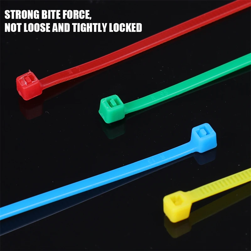 Self-Locking Nylon Wire Cable Zip Ties Multi-Purpose Cord Cable Ties Strap Fastening Loop Reusable Wire Wrap for Home Office