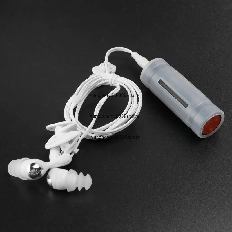 AA58 4GB Waterproof USB MP3 Player for Swimming Diving Surfing Black FM Radio Headset Included