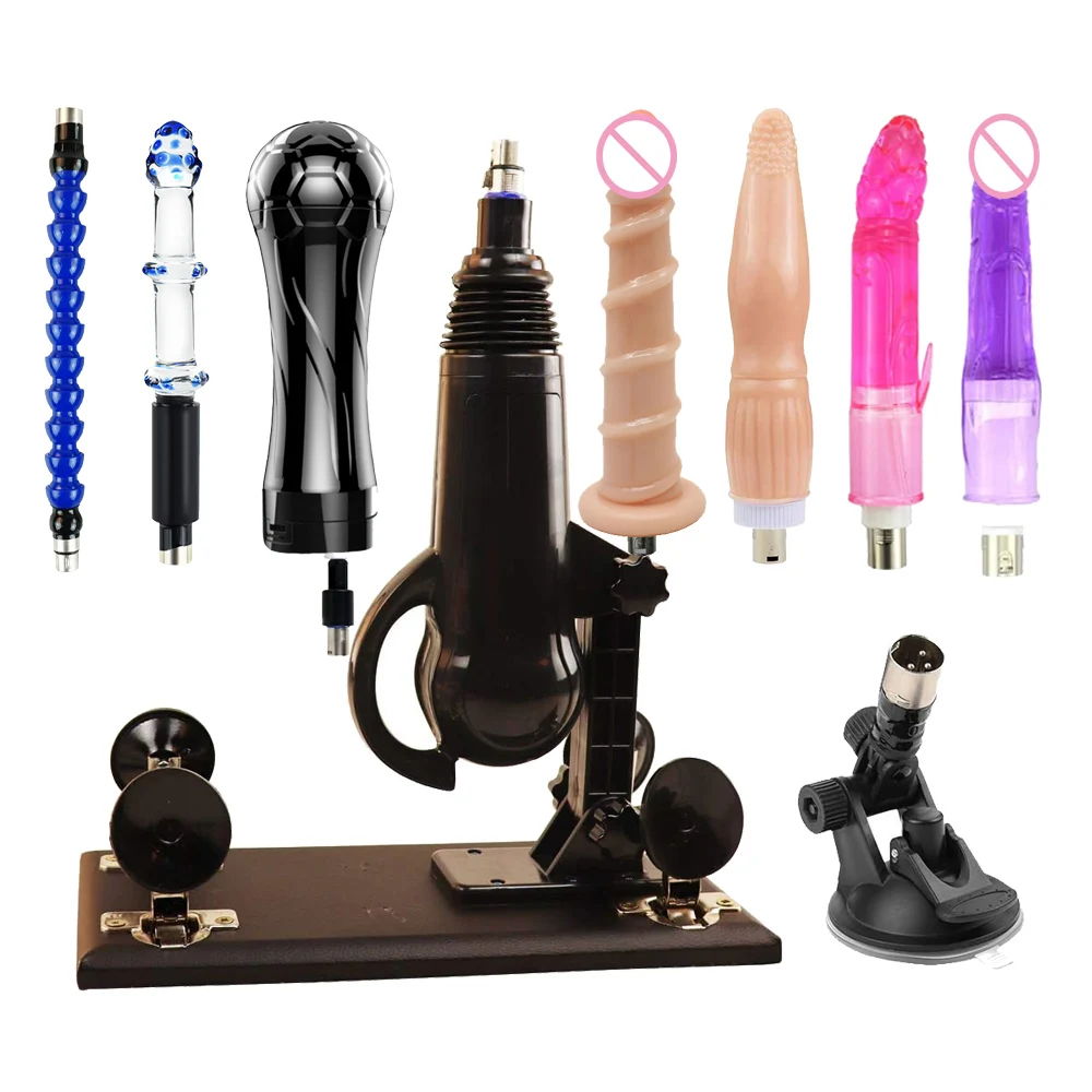 Automatic Telescopic Sex Machine for Adult Masturbation Love Machine with 3XLR Dildos Attachments Sex Toys for Women and Men