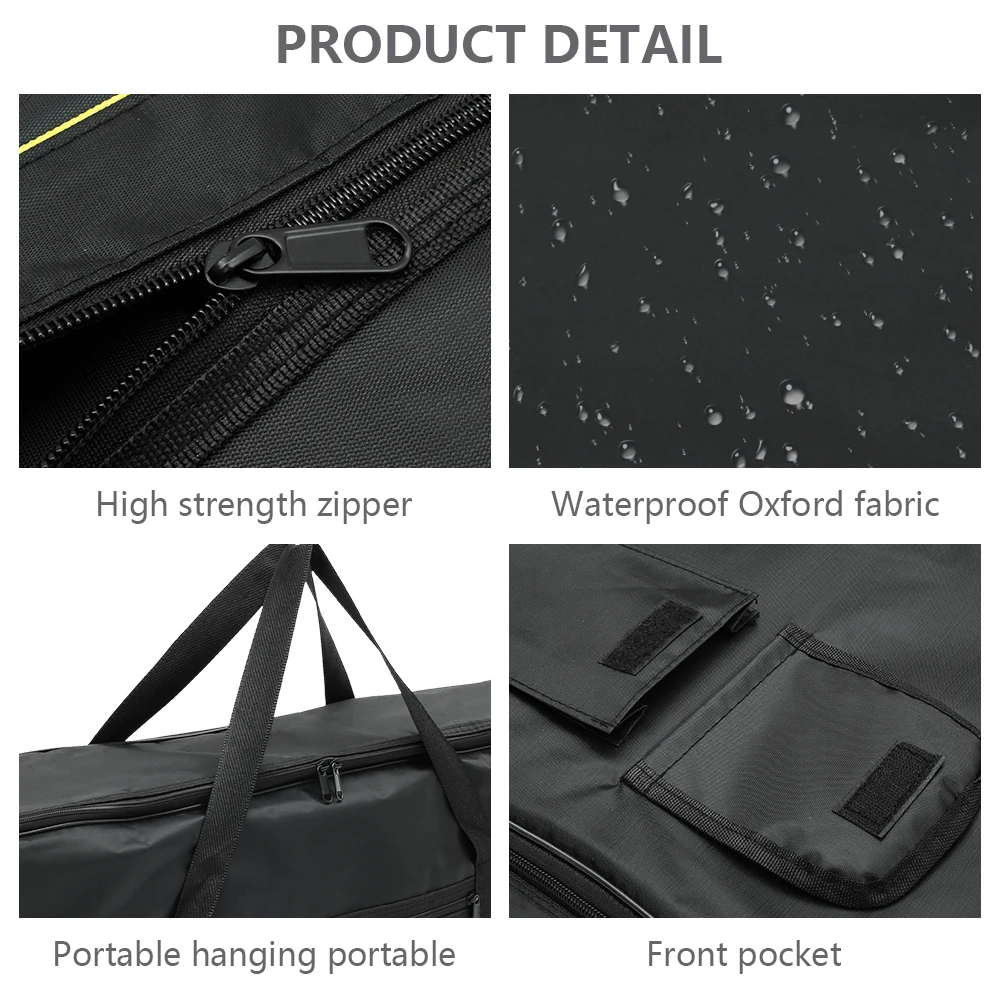 61 Key Keyboard Bag Instrument Thicker Nylon 61 Key Keyboard Bag Waterproof Electronic Piano Cover Case for Home Outdoor Travel