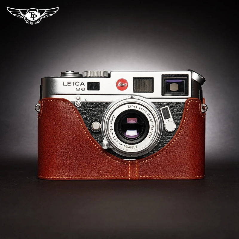 Camera Genuine Leather Camera Half case Cover Bag for Leica M6 M5 M4 M3 M2 MA MP