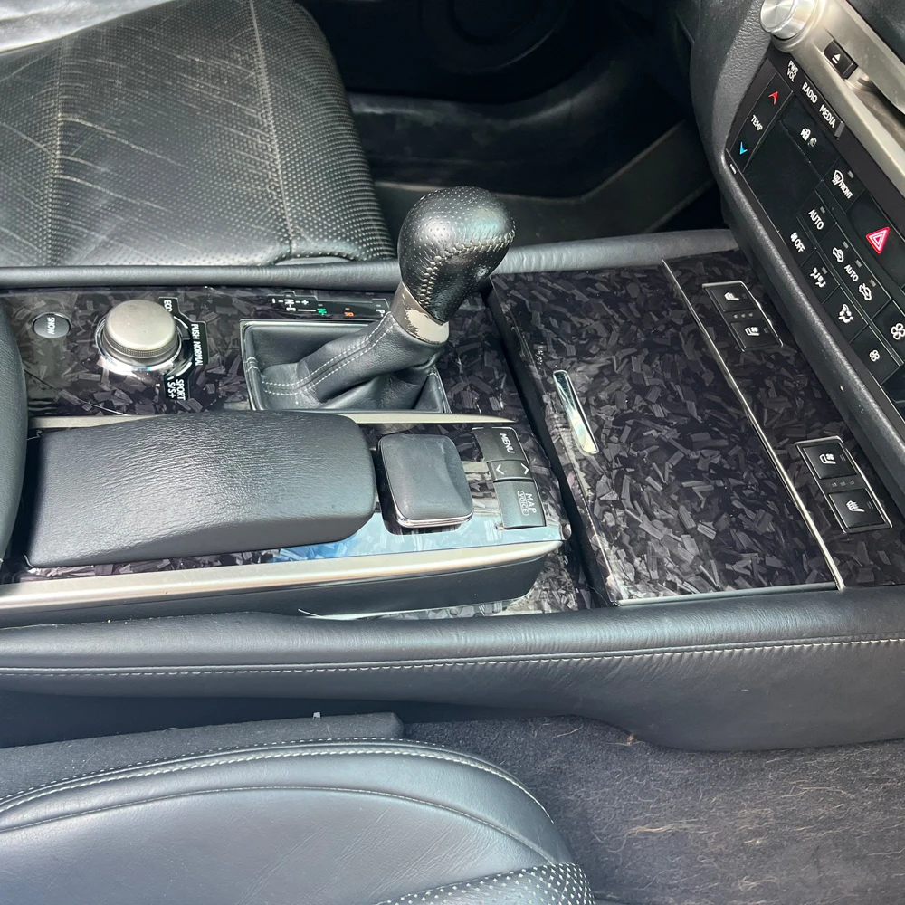 

Наклейки-декали для центральной консоли автомобиля из карбонового волокна с изменением цвета для Lexus GS L10 2012-2020