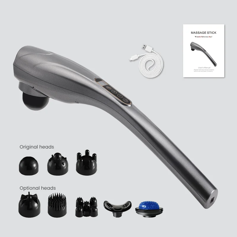 

Hand-held Massager Leg Waist Neck And Back Vigorous Electric Massager With Magnetic Vibration Massage Hammer