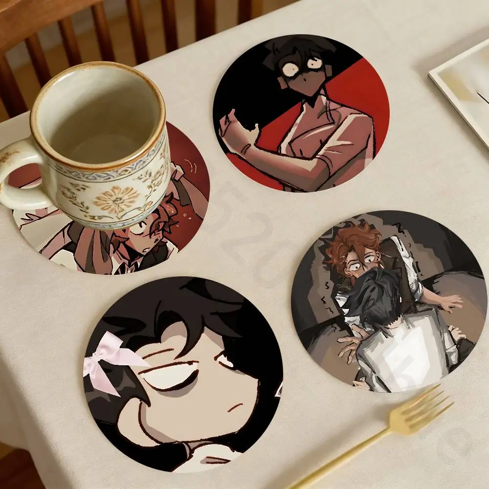 

V-Vincent R-Rody D-Dead P-PlateS Wooden Theme Desktop Heat Mats Home Decor Coffee Mug Coasters For Office Restaurant