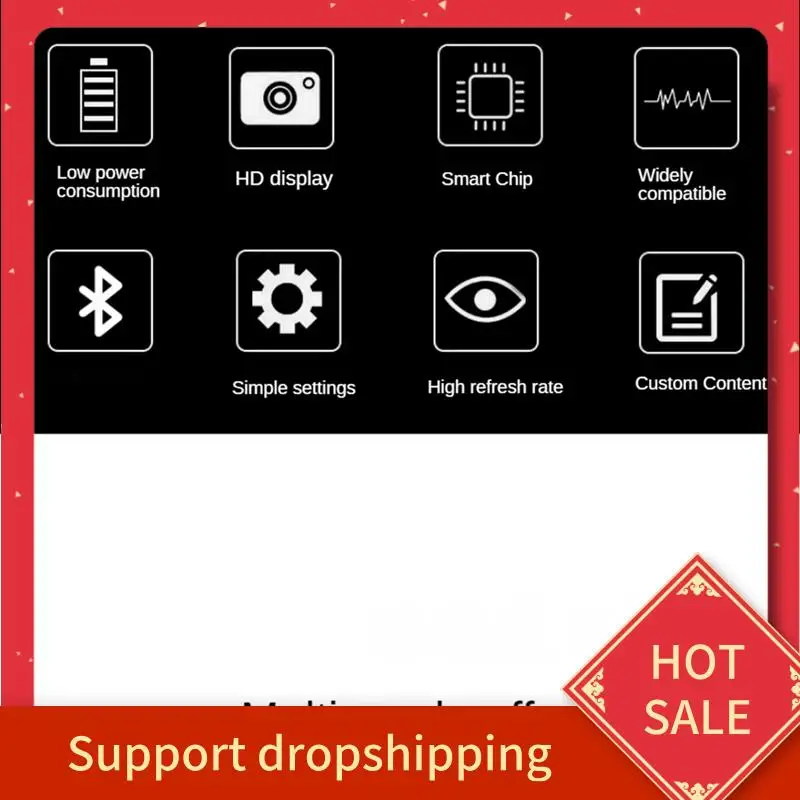 

B44C 64X64 LED Display Screen On Car Rear Window Bluetooth APP Control Full Color Lighting Show Expression Screen Panel Easy Ins