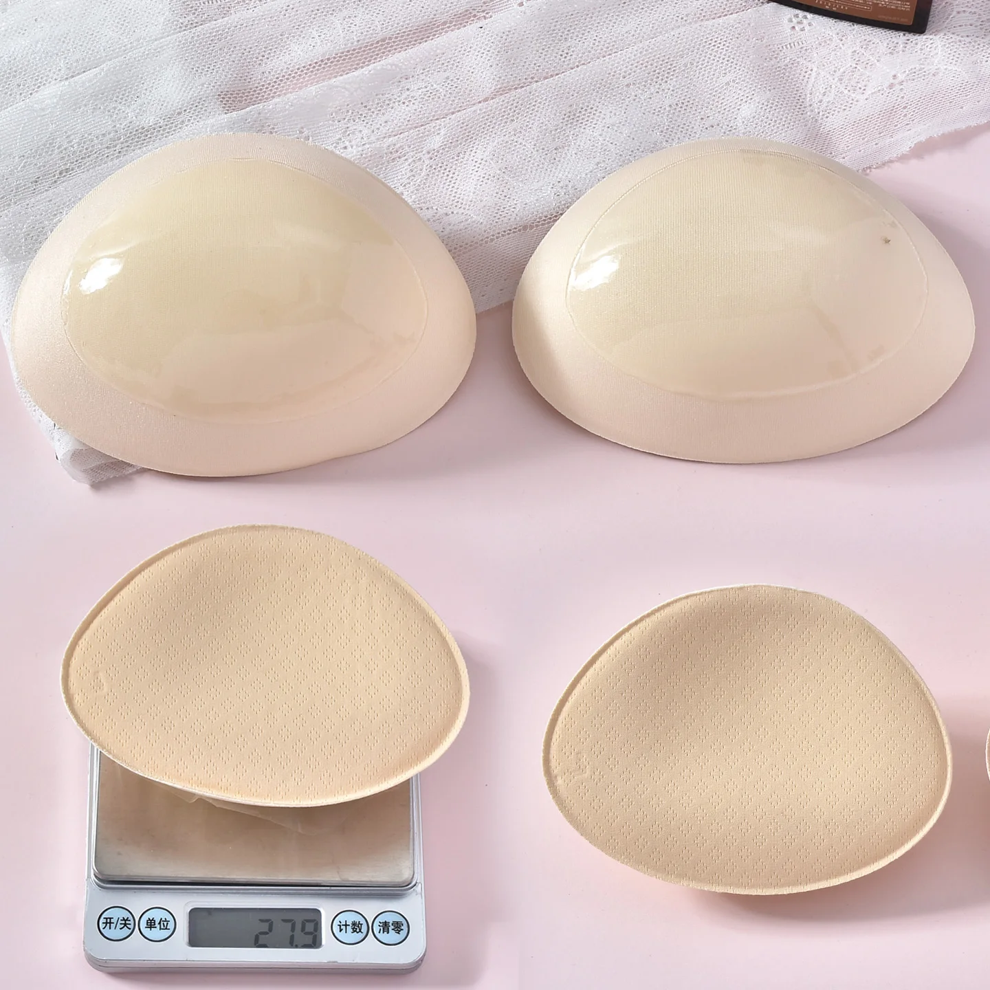 Reusable Latex Breast Pads for Push-Up Bras, Removable Swimwear Bikini Inserts, Breast Enhancement Pads