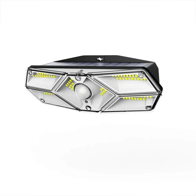104LEDs Six-sided Sensor Wall Light Solar Lights Outdoor Motion Sensor IP65 Waterproof Super Bright Solar Wireless Wall Lamp