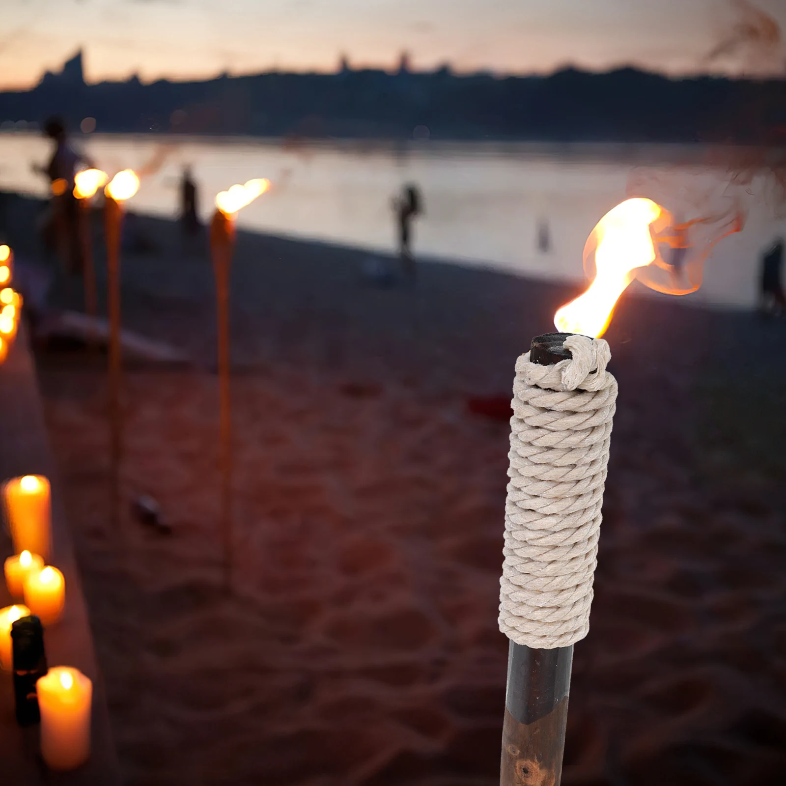

Fire Eating Torch Professional Stage Prop Sturdy Materials Unique Style Versatile Use Flame Stick Party Supplies