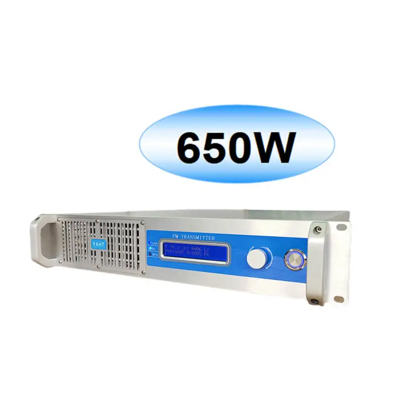 [Hot Sale] 650W FM Transmitter CE, ISO, FCC Certificated Warranty 6 Years Transmisor for School, Church, Radio Stations