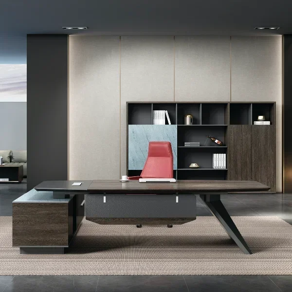 

2026 Commercial Furniture Wooden L Shaped Executive Office Desk