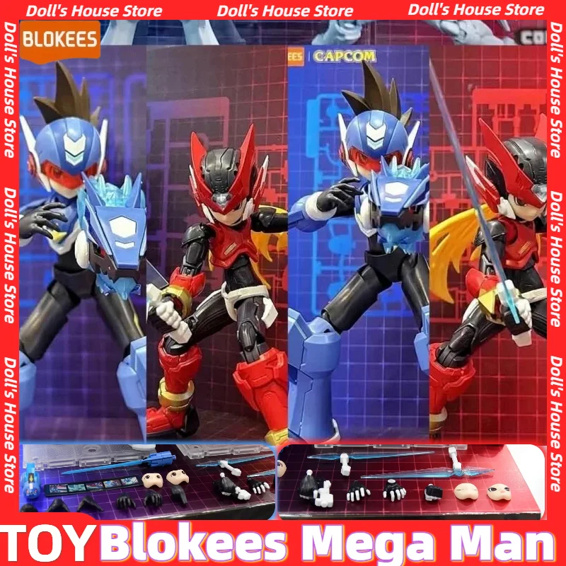 New Blokees Beyond Edition Mega Man Zero Shooting Star Action Figure Snap Fit Model PVC Articulated Collectible Birthday Gift