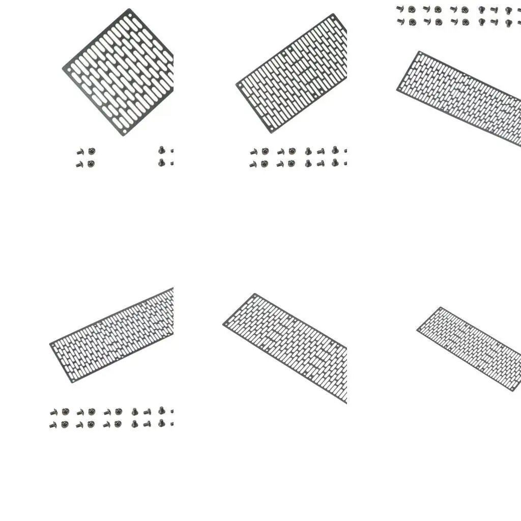 Y1ub Cooling Fan Radiator Guard Filter Debu 14/28/42cm Penutup Logam Untuk Komputer Dengan Pelindung Baja Galvanis