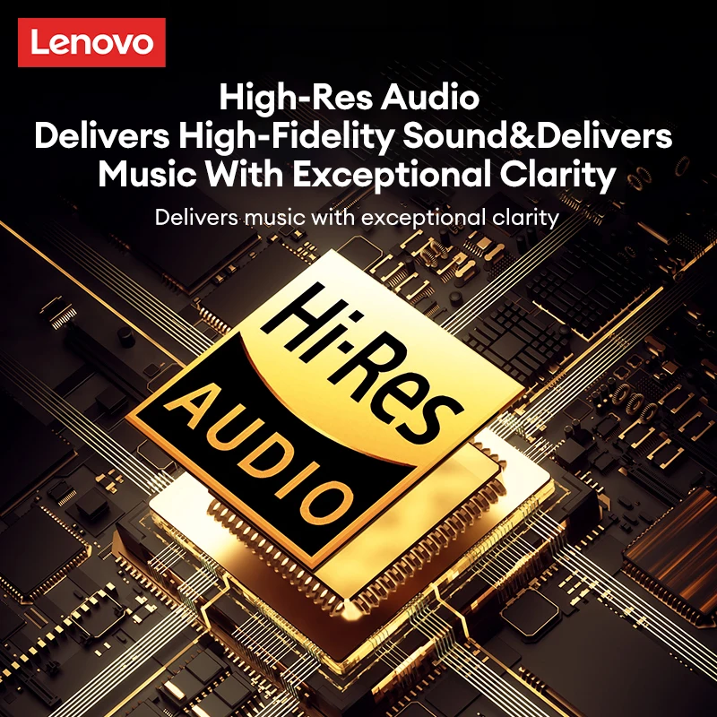 Wahl Lenovo TH66 Wireless Bluetooth 5.4 Headset Long Endurance Low Latency Kopfhörer HD Anruf HiFi Stereo Sound Musik Ohrhörer