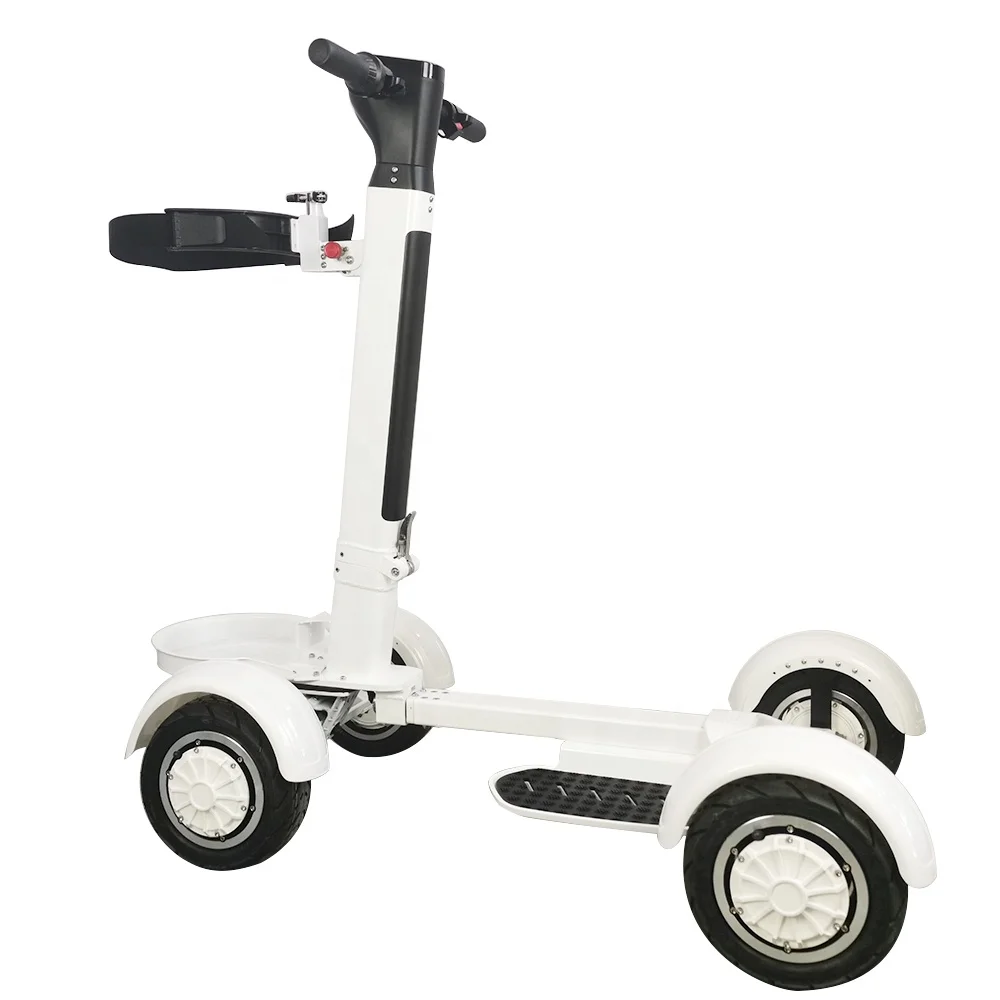 10 inch 1000W DC Motor 4-wheel Golf Electric Scooter Dual Motor White Golf  Mobility Electric Golf Trolley Scooter Foldable