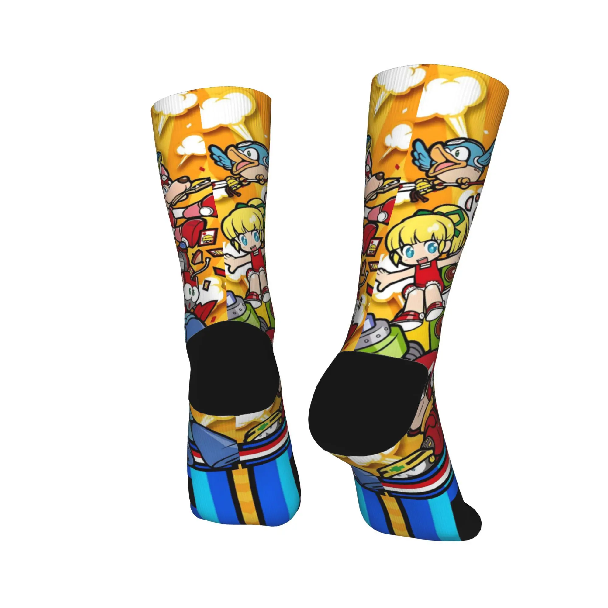 Game Mega Robot Man Stockings  Custom Trendy Socks Winter Anti Bacterial Socks Adults Men Running Sports Breathable Socks