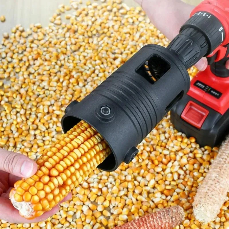 Corn Thresher Electric Corn Stripper Peeler Rotary Fully Automatic Corn Peeling Machine Small Electric Grain Planer Separator