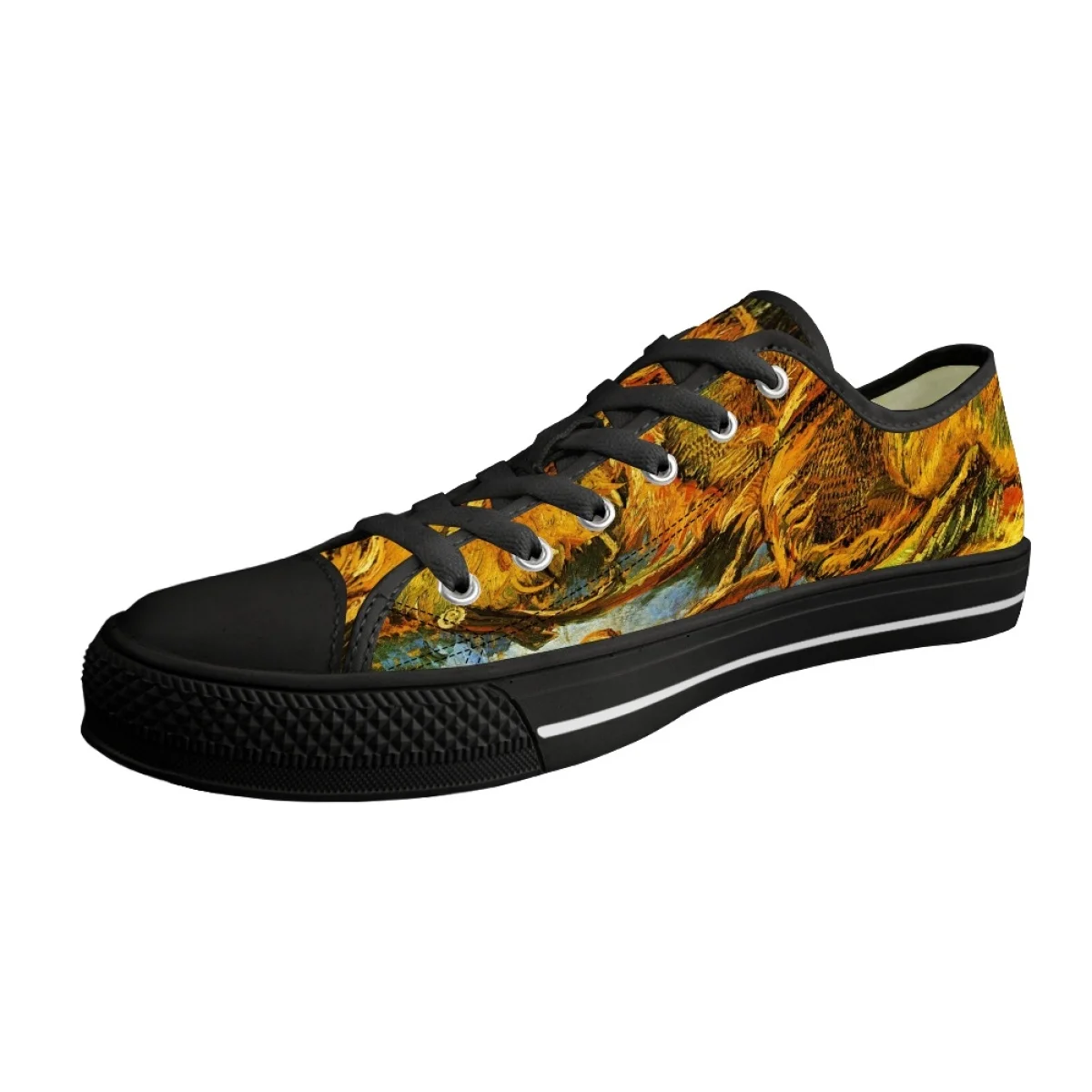 Autunno Comfort scarpe Casual per le donne classiche scarpe di tela basse moda Hot Art Van Gogh pittura a olio scarpe da corsa per studenti