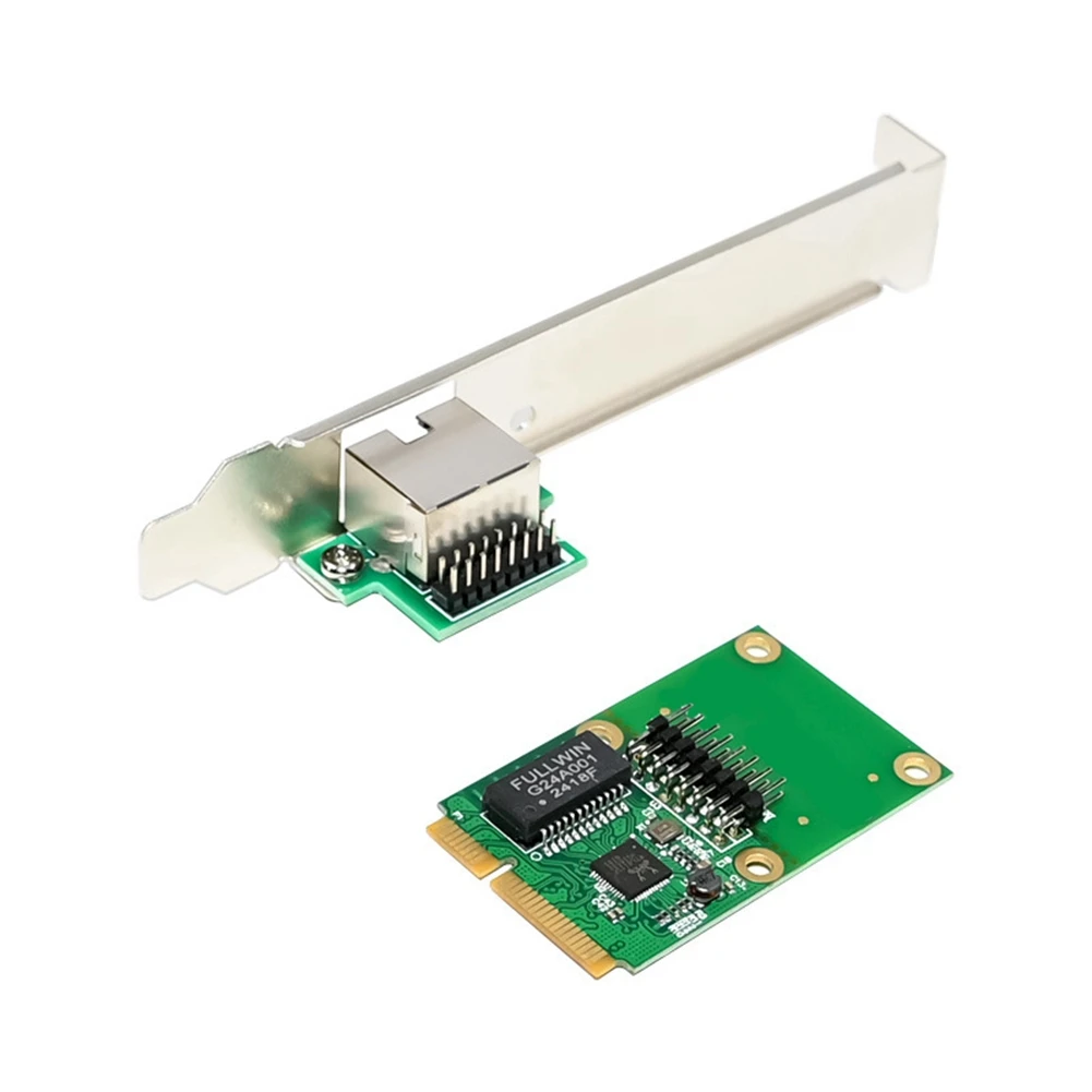 computer Mini PCIE RTL8111F Gigabit Network Card Mini PCI-E to RJ45 Industrial Gigabit Network Card Ethernet LAN Controller