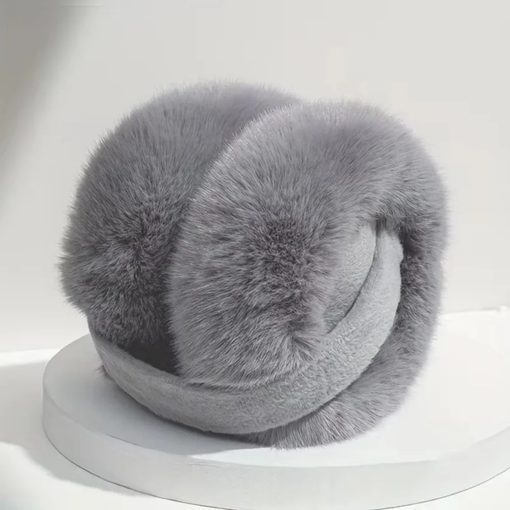 Fashion Warm Winter Earmuffs Faux Fur Folding Earmuffs Portable Soft Ear Warmer Outdoor