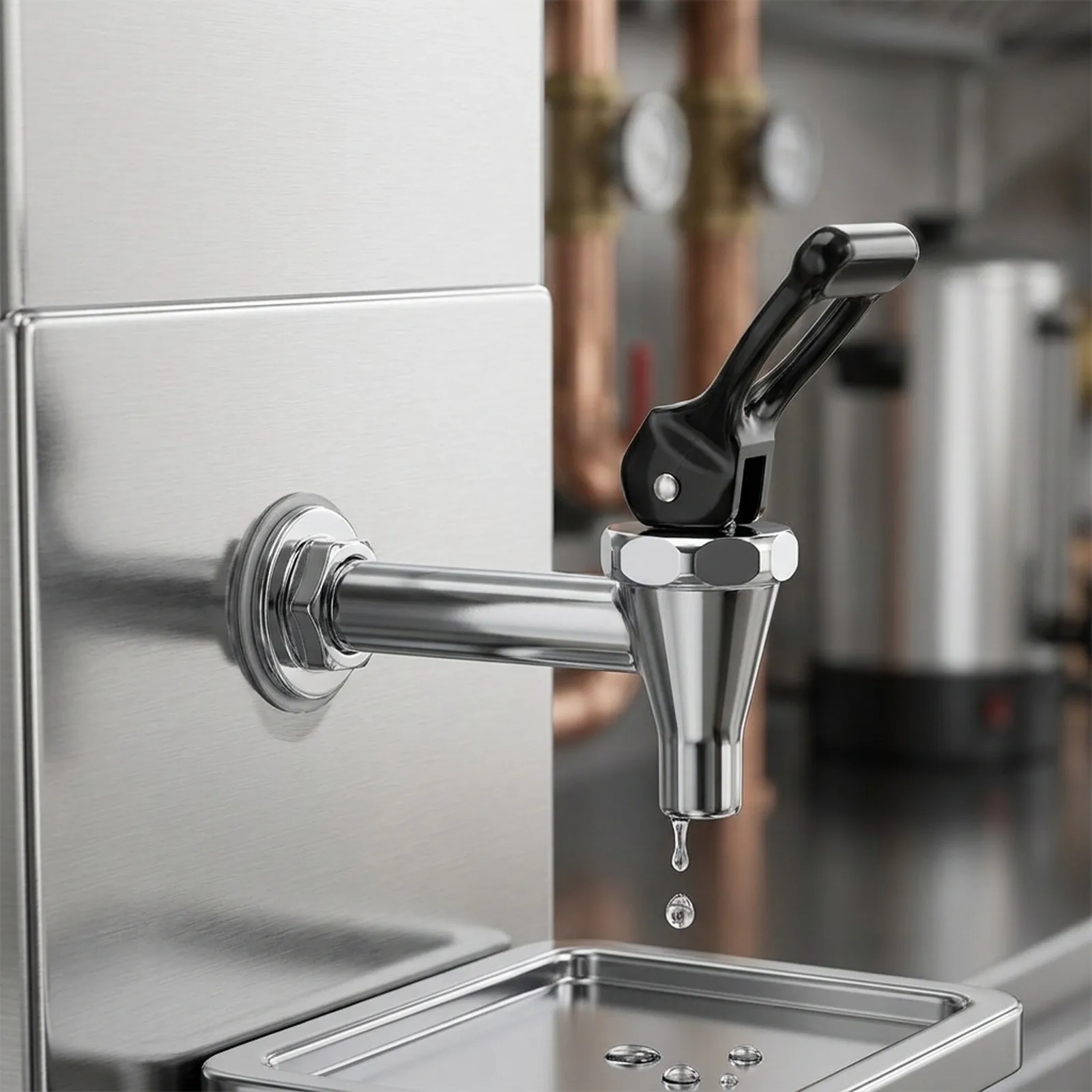 Electric For Water Heater Faucet 3-Point Brass Build for Tank and Dispenser Use with Controlled Flow and Rust Resistance