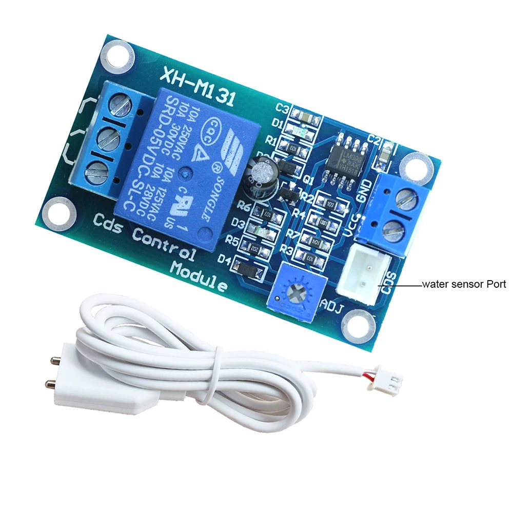 Mini Water Detector Relay 5V 12V 24V Module Water Leakage Detection Device Water Leak Sensor For Watering Leakage Alarm
