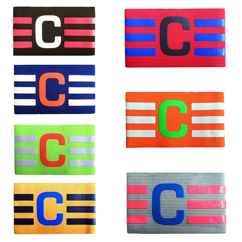 Durable Armband Soccer Football Training Arm Bands Adult Children Captain Sports Bands Team Exercise Breathable Elastic Armbag
