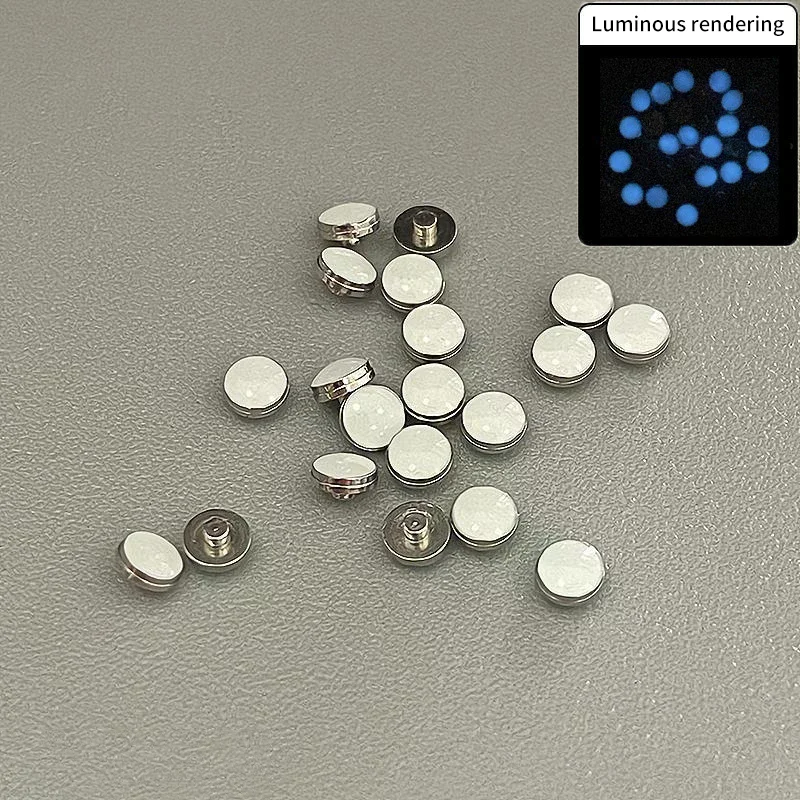 New White Beads Blue Green Luminous Pip Watch Bezel Insert 12 O’Clock Lume Pearl Dot Mod Parts Replacement Spare Accessories