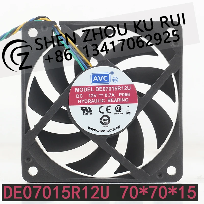 

Вентилятор охлаждения AVC 12V 0.7A 7015 с гидравлическим подшипником, 4-проводной, с ШИМ-управлением и контролем температуры DE07015R12U