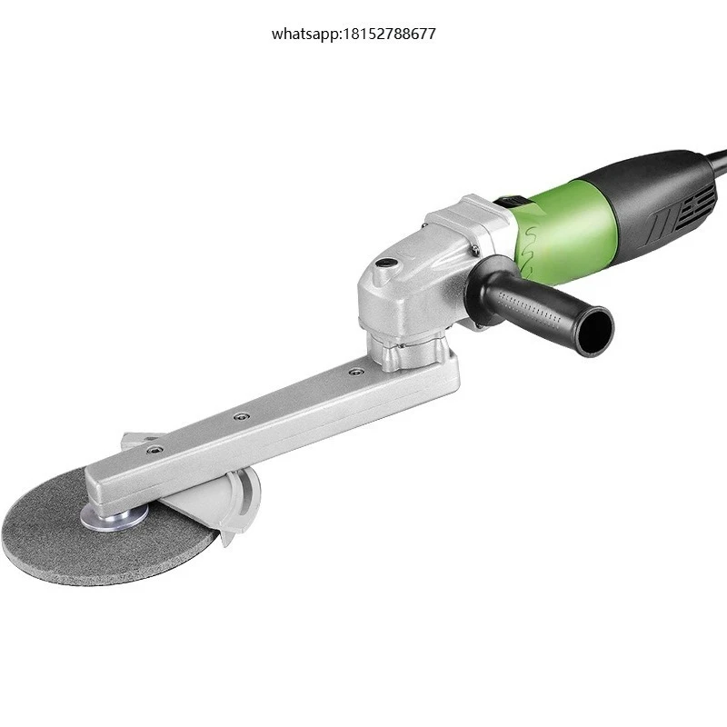 800W Fillet Weld Polisher, 1100-4500 RPM Stainless Steel Corner Grinder with 150mm Disc, Long Shaft for Dead Angle Polishing