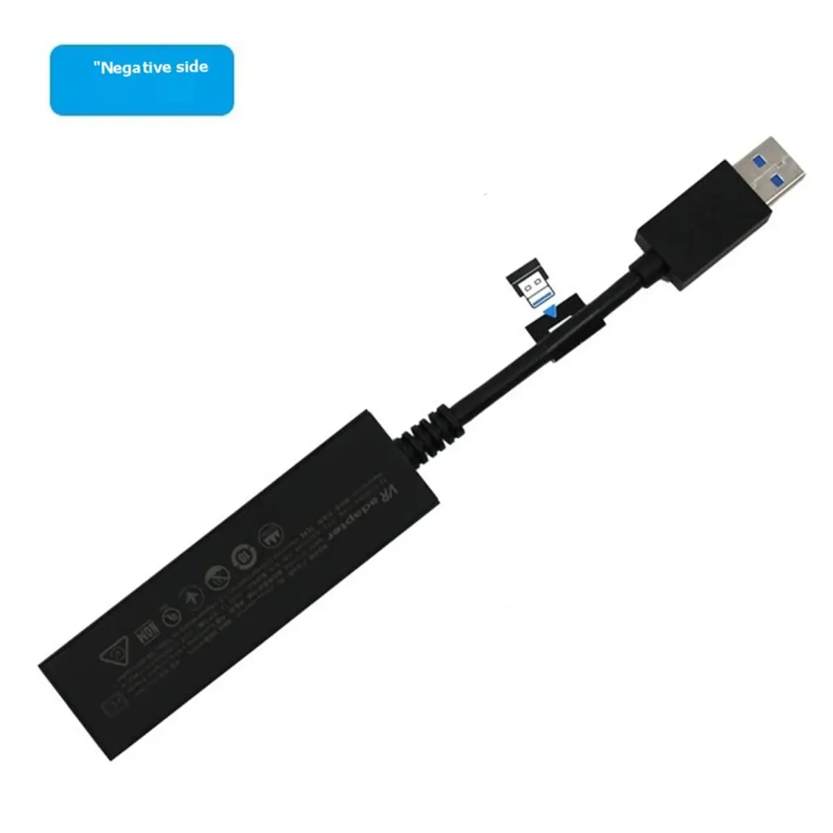 Promotion 19.5cm Black Portable USB3.0 Male to Female Camera Adapter VR to Cable Adapter