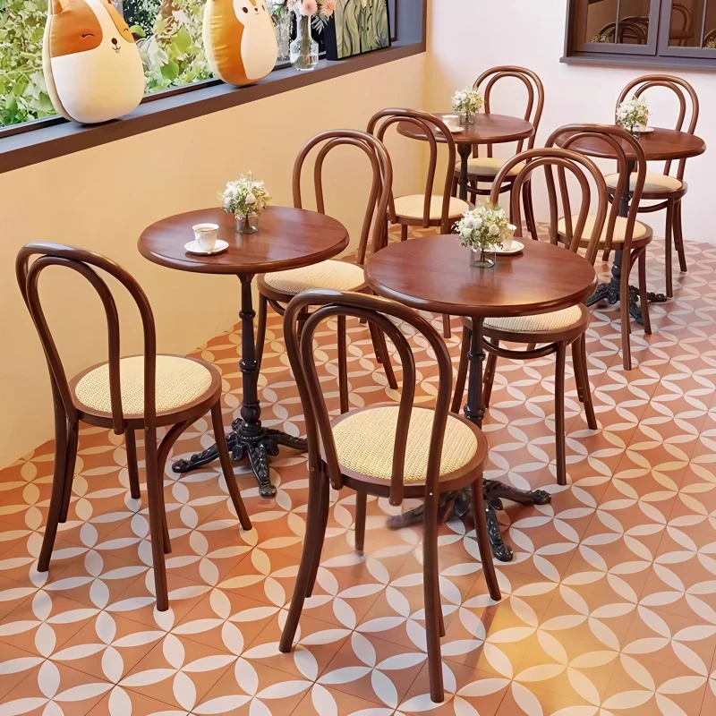 

Угловые столы для кафе в стиле ретро, кофейная таверна, балкон, читающие книги, столы для кафе, проживание в семье, дубовое дерево, мебель для кафе Salontafel MHKFZ