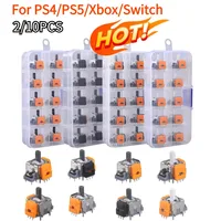Joystick analógico 3D de repuesto para PS5/PS4/XBox Hall, controlador electromagnético One, piezas de reparación, accesorios, 2/10 Uds.