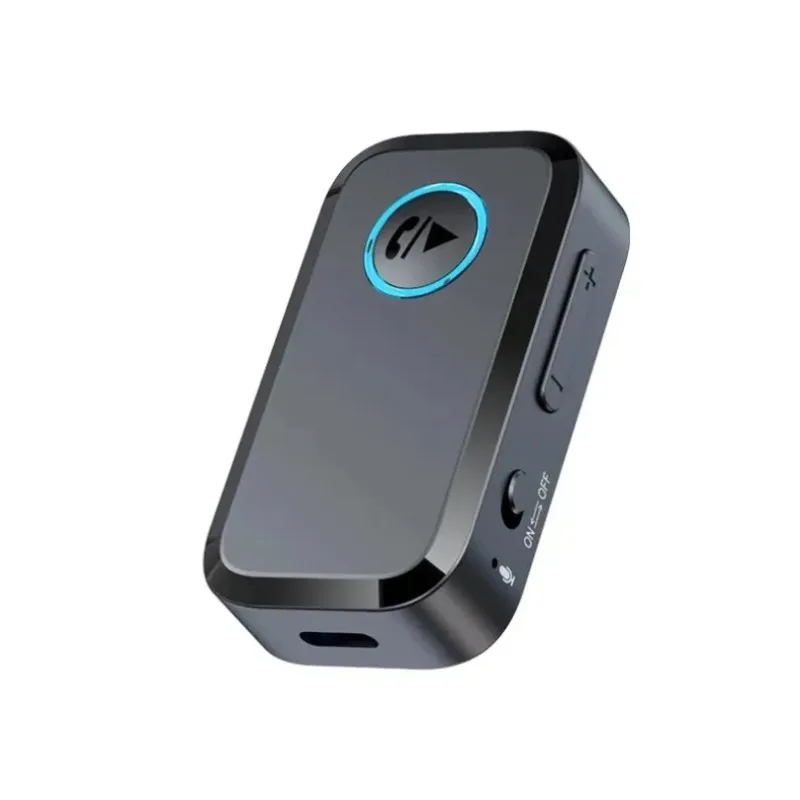 Bluetooth 6.0 Audio Receiver 3.5mm AUX Adapter HiFi Sound Hands-Free Call For Car Home Stereo Speaker Headphone Type-C Charging