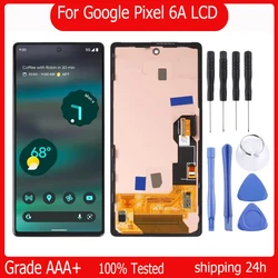 AMOLED For Google Pixel 6A LCD Display Digitizer Assembly Touch Screen Pixel 6A LCD Replacement GX7AS GB62Z G1AZG GB17LRepair