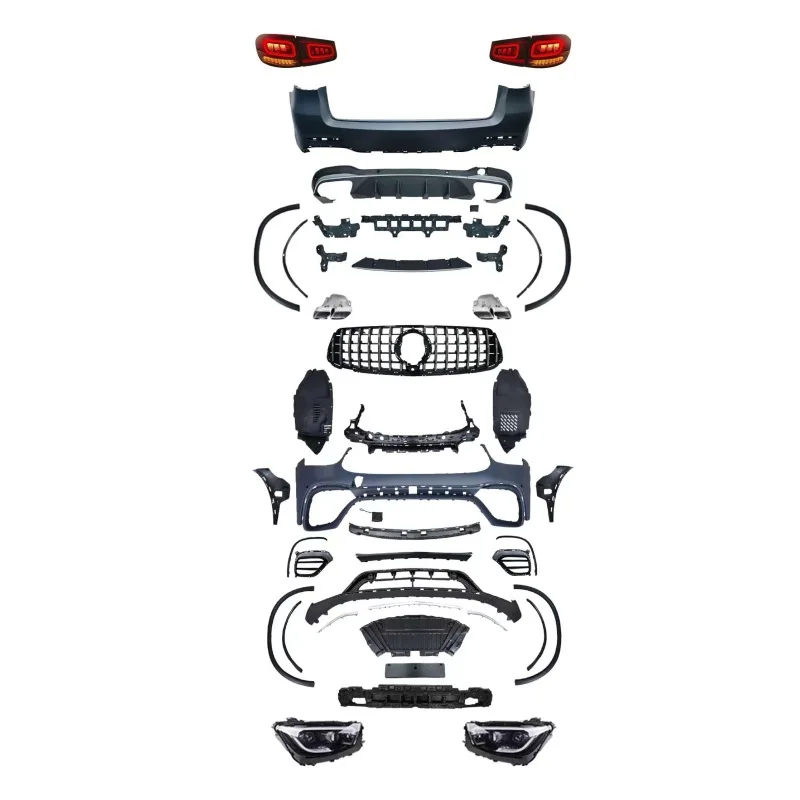 

Upgrade Modification KitThe Old To New BodyKit Is Suitable For Mercedes-Benzs GLC-class X253 Surrounded By GLC63 Bumper Modifica