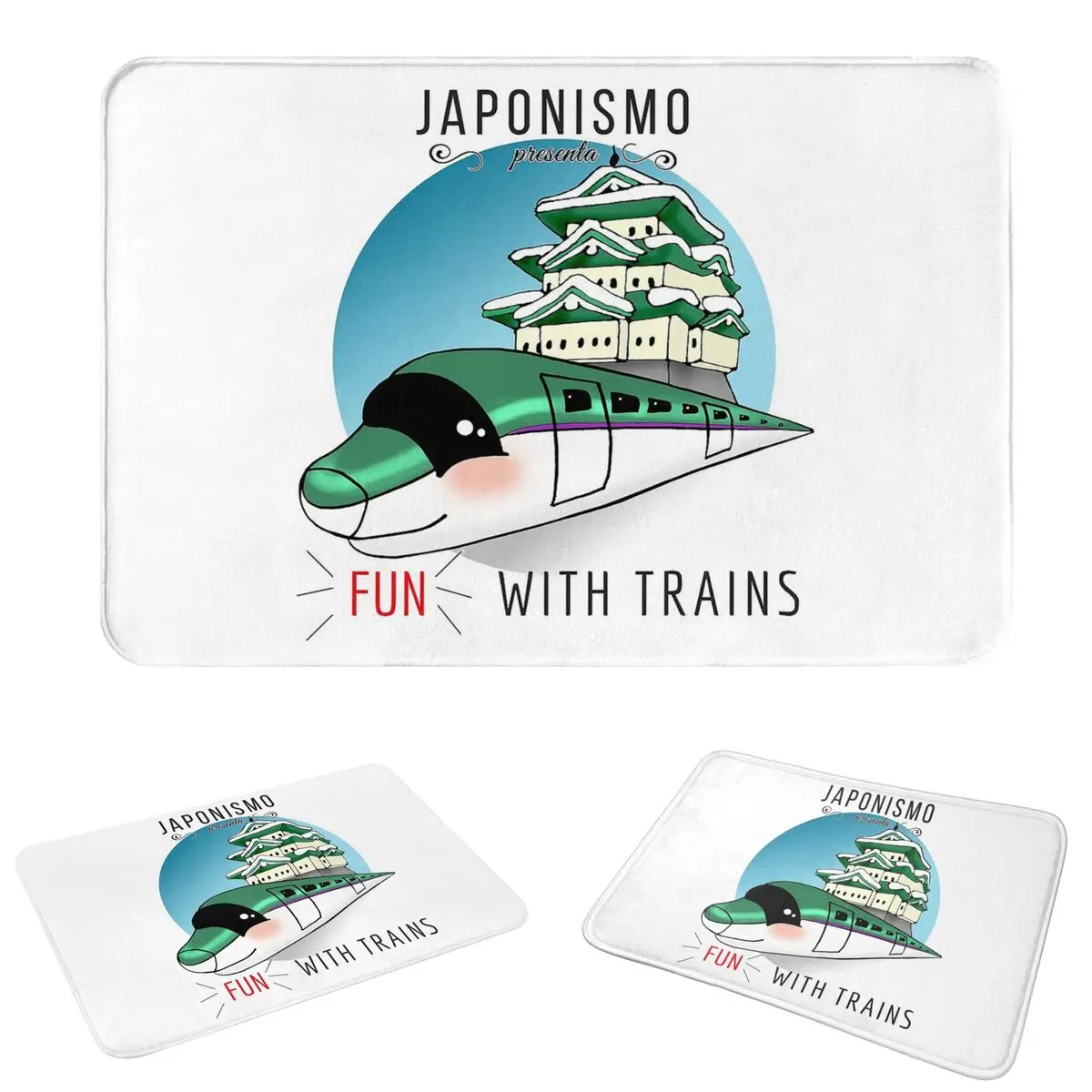 Japanese Shinkansen Bullet Trains Doormat Dust-proo Carpet Rug Kitchen Entrance Home Floor Mat for Balcony Footpad Mats