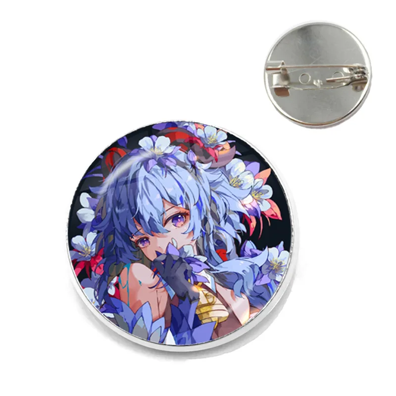 Game Genshin Impact Brooch Pins Anime Badge Cosplay Yae Miko Xiao Zhongli Accessories For Clothes Backpack Decoration Gift