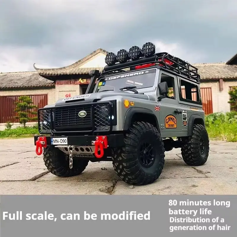 1/12 Land Rover Defender Mangniu Mn99s Rc Rock Climbing Rc Tank Simulation Off-Road Model Climbing Car Toy Car Metal Upgrade