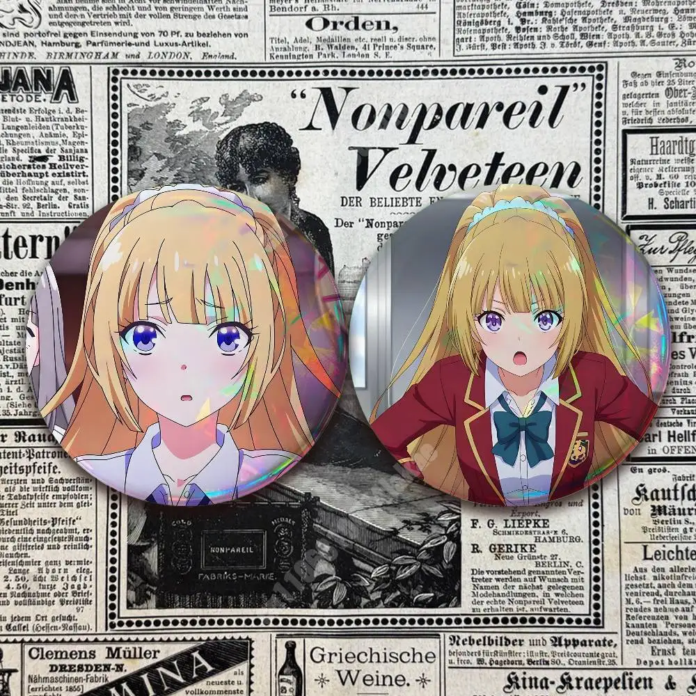 Karuizawa Kei The E-Elite Classroom Button Badge 2PC Sets for Bags & Clothes & Accessories Metal Pin Vibrant Collection