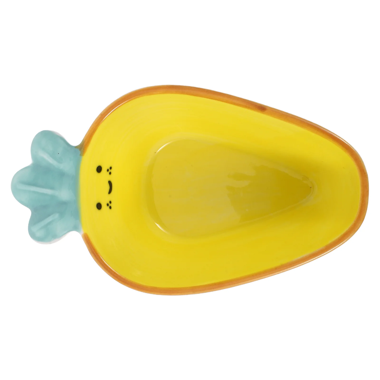 

Carrot Shaped Ceramic Dipping Bowls Seasoning Dish for Soy Bbq Sauce Serving Plates Porcelain Snack Dish for Charcuterie Board