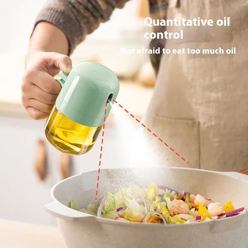 Atomized Oil Sprayer, BBQ Oil Bottle, Salad Oil Sprayer for Air Fryer