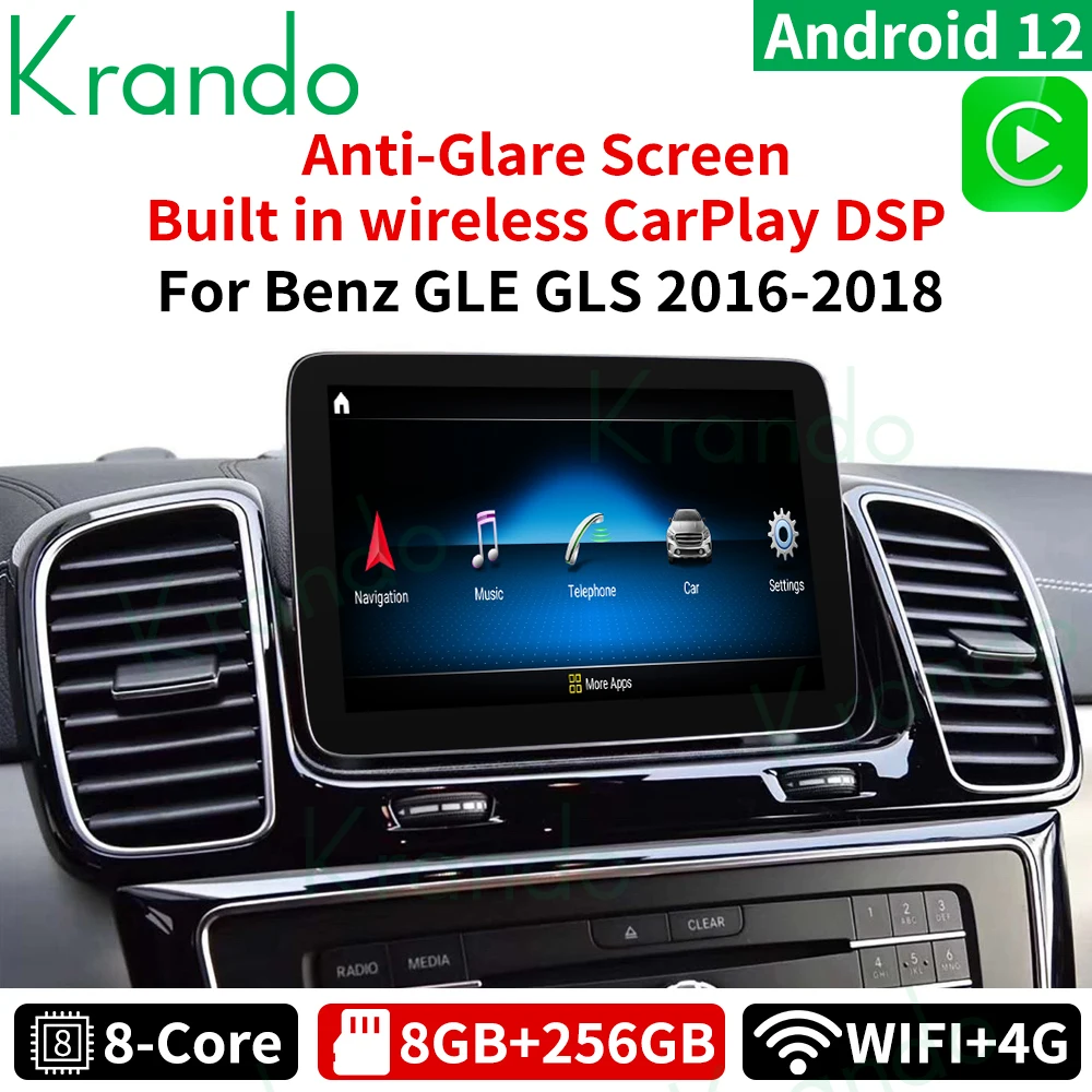 Krando 8.4 Inch Android Car Radio For Mercedes Benz ML GL GLS GLE 2011 - 2018 NTG 4.5 5.0 Autoradio Multimedia GPS Head unit