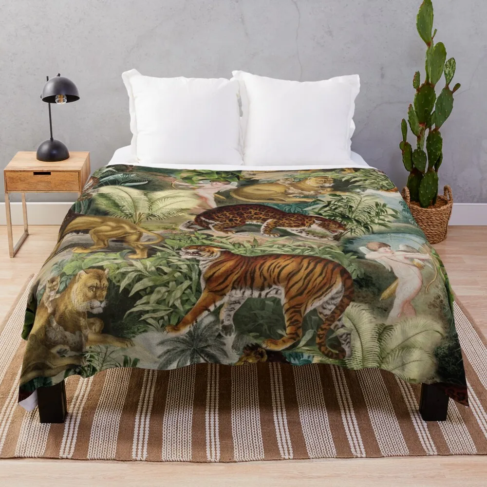 

The beauty of the forest Throw Blanket Polar blanket Heavy Blanket Retro Blankets