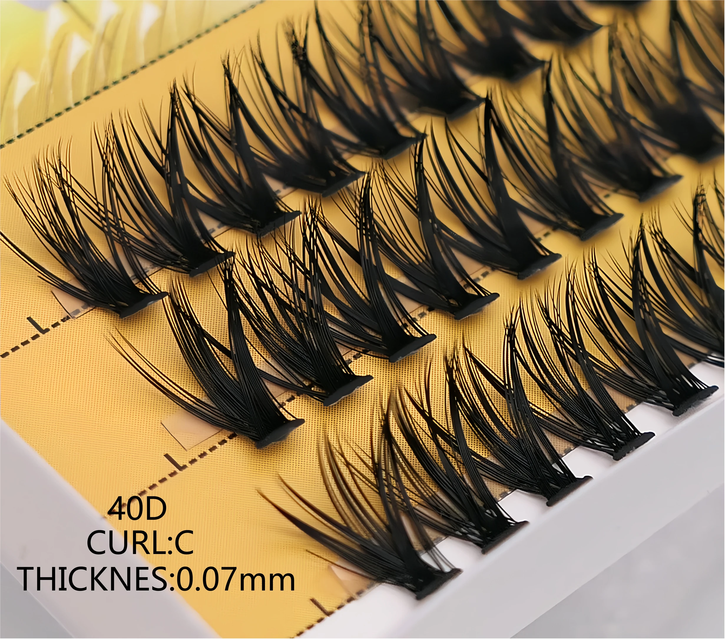 20/30/40D Mink Eyelashes 60 bundles Natural Eyelash extension 3D Russia Volume Individual Eyelash Cluster Makeup Tools Lashes