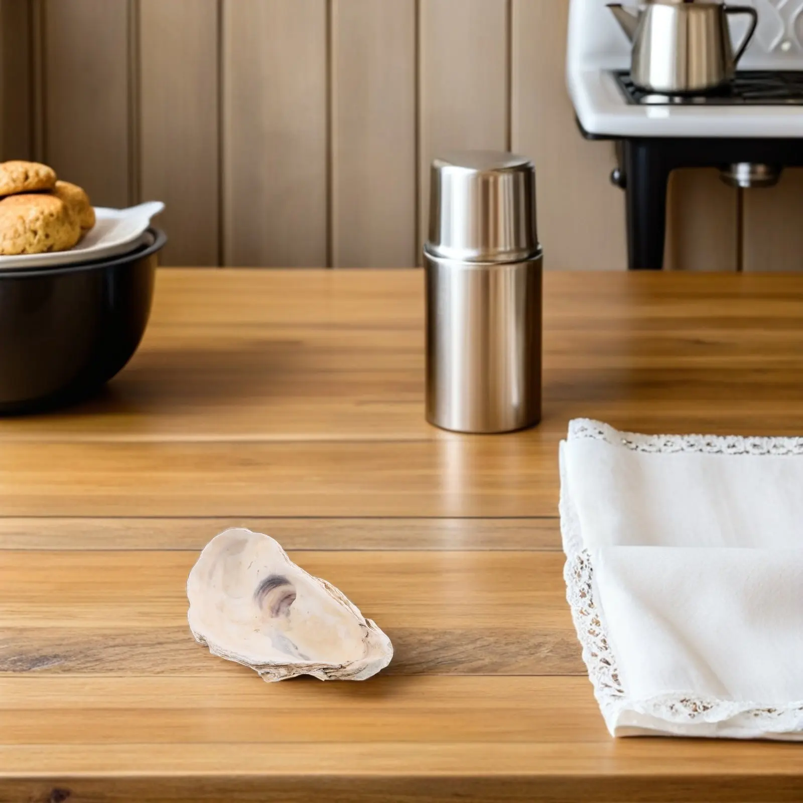 

Набор из 8 тарелок из ракушек устриц для сервировки: экологичные тарелки для гриля, морепродуктов, закусок, натуральные устричные раковины