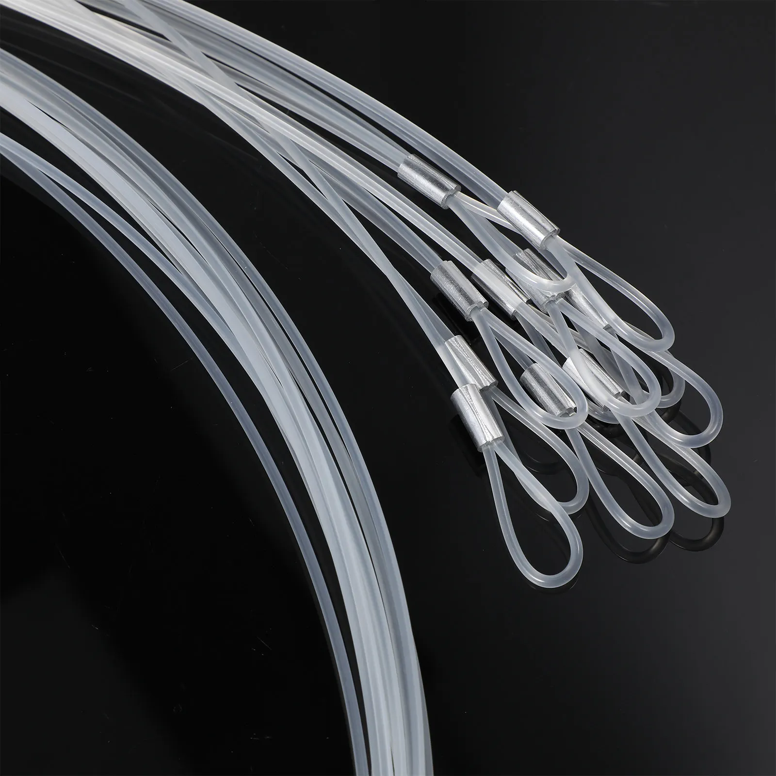 12Pcs Nylon Hanging Wire Clear String Heavy Duty Picture Hanging Cord Seamless Invisible Picture Frame Rope Clothesline Wire