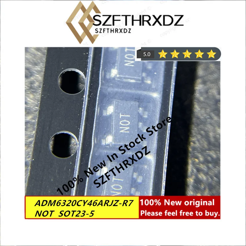 100% NEW ORIGINAL ADM6320CY46ARJZ-R7 SOT23-5 N0T SOT-23-5 NOT Supervisory Circuits with Watchdog and Manual Reset in 5-Lead