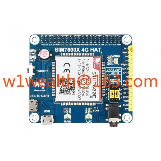 SIM7600E-H 4g HAT LTE Cat-4 4G/3G/2G GNSS para Raspberry Pi 4 Kit