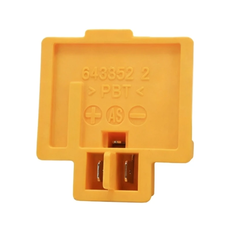 02DC Battery Contact Terminal Block Replacement Part 643852-2, Yellow Housing Piece for Routine Drill Repair and Battery Service